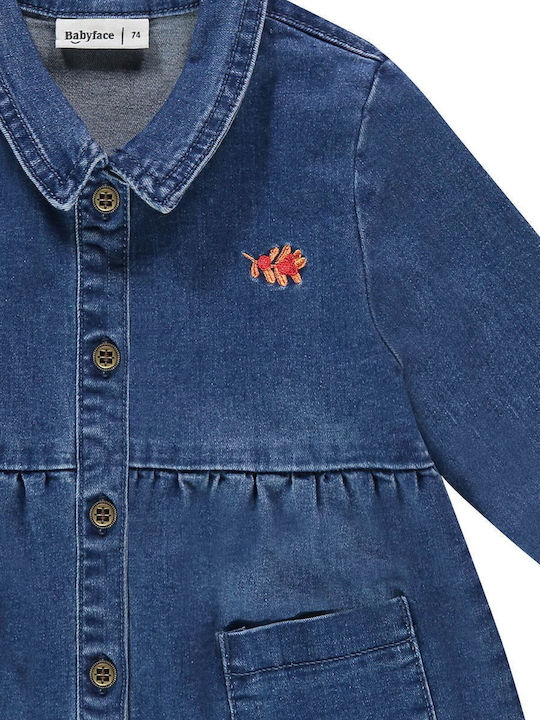 Children's Dress Denim Blue