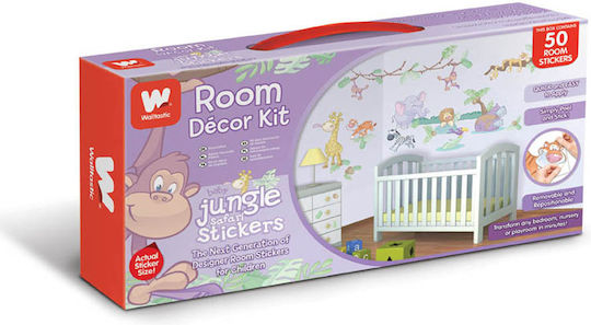 Walltastic Kinder Wandsticker Wand Baby Jungle 50Stück
