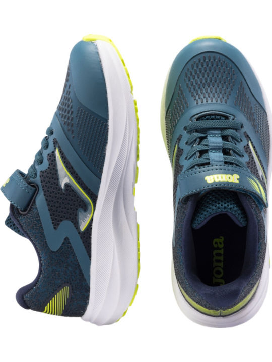 Speed Kids Sports Shoes Running with Hoop & Loop Closure Green