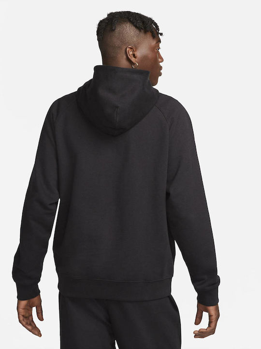 Nike Swoosh Men's Sweatshirt with Hood Black/Coconut Milk