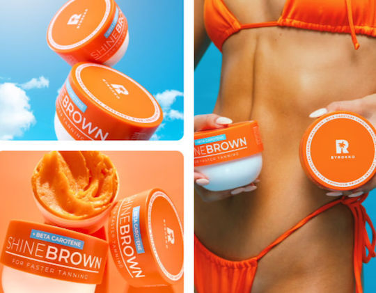 Byrokko Shine Brown Cream Beta-carotene A Deeper Darker Tan 210ml