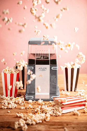 Adler Popcorn-Maschine Heißluft 1200W
