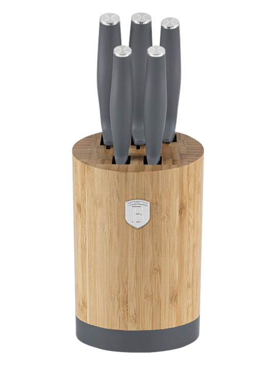 Berlinger Haus Knife Set with Block from Stainless Steel 6pcs