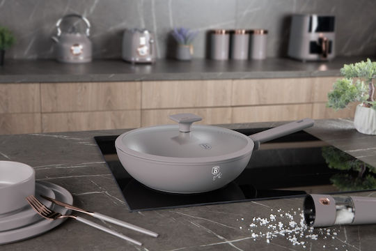Berlinger Haus Wok από Αλουμίνιο Με Καπάκι με Κεραμική Επίστρωση 28cm