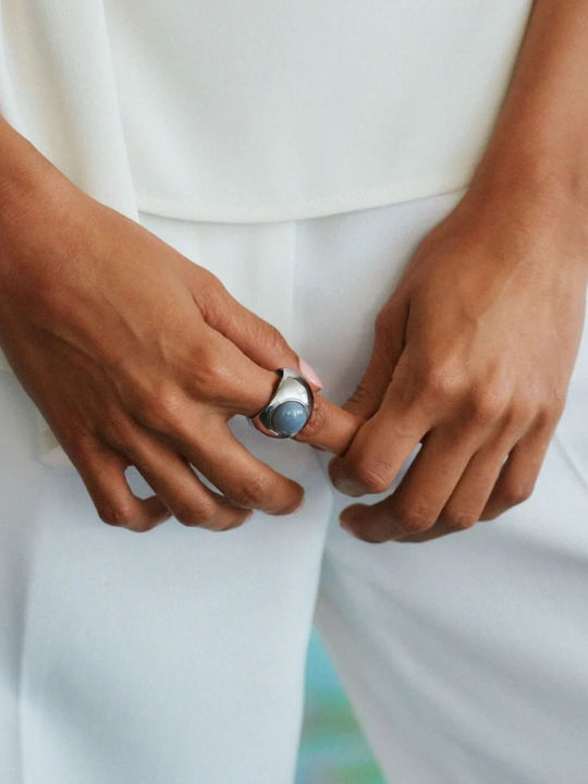 Edblad Ring with Stones made of Steel