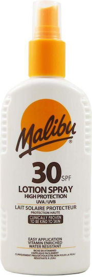 Spray impermeabil Malibu SPF30 200ml + Gel după plajă 100ml