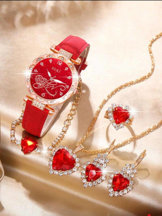 Woman's Fashion Set with Necklace , Earrings & Ring