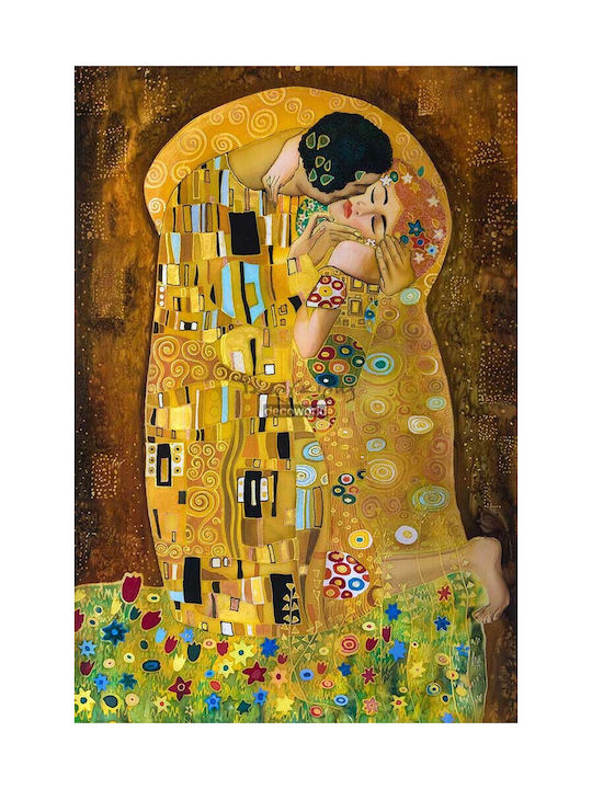 Πίνακας Καμβά " Φιλί" Γκούσταφ Κλιμτ Knv164 30cm X 40cm