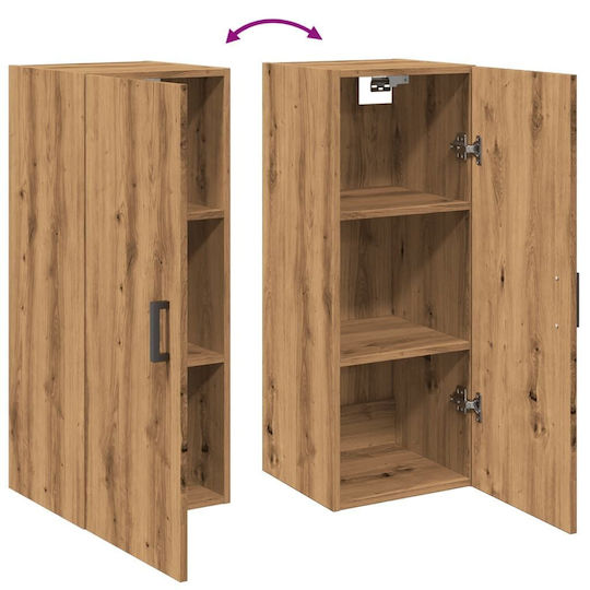 vidaXL Bathroom Cabinet L34.5xW34xH90cm Oak