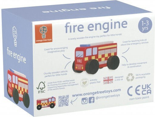 Orange Tree Toys Spielzeugauto Feuerwehrauto für 18+ Jahre