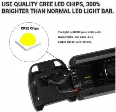 LED-Leiste Auto 210W 6D 12V-24V 22680 Lumen 47"/119,5 cm