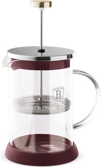 Berlinger Haus Filterkaffeemaschine Handbetrieb Rostfreier Stahl Rote 600ml