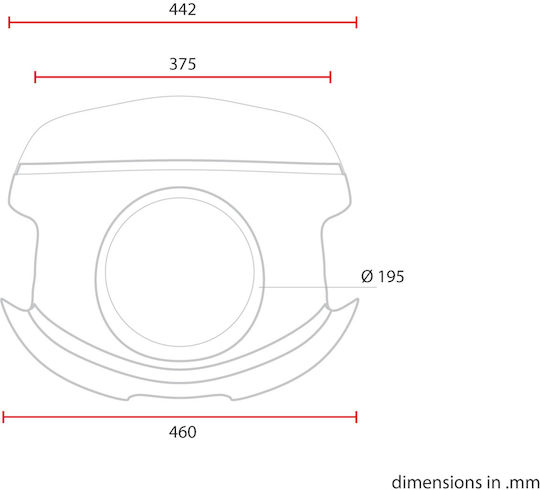 Moto Discovery Motorcycle Fairing Mask for BMW Racer Black 1pcs