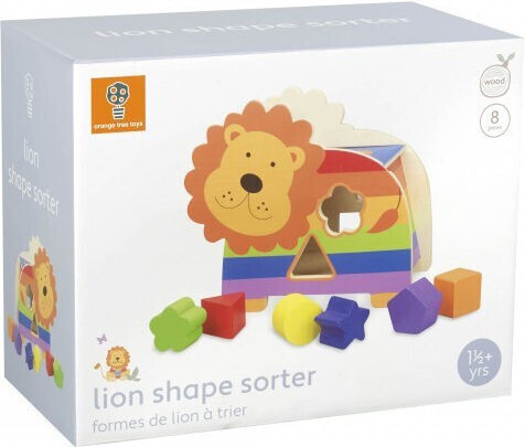 Orange Tree Toys Παιχνίδι Ταξινόμησης Σχημάτων από Ξύλο για 18+ Μηνών