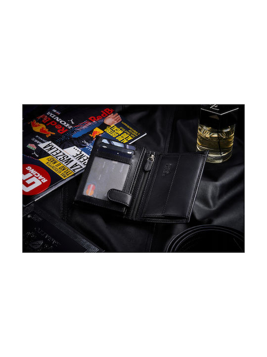Zagatto Natural Black Leather Wallet Zg-n4-f17 Men's Zagatto Natural Black Leather Wallet Zg-n4-f17 Men's