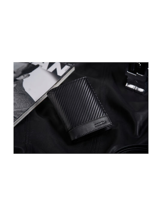 Zagatto Natural Black Leather Wallet Zg-n4-f7 Men's