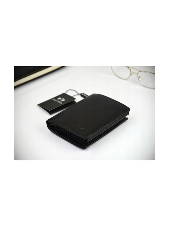 Zagatto Natural Black Leather Wallet Zg-n4-f2 Men's
