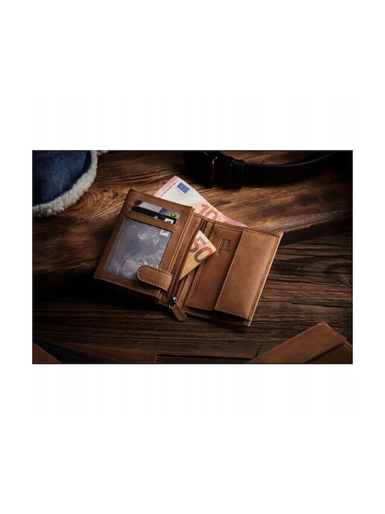 Zagatto Naturbraune Lederbrieftasche Zg-n4-f10 Herren