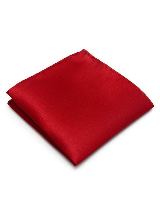 Handmade Satin Pocket Square Wine Red