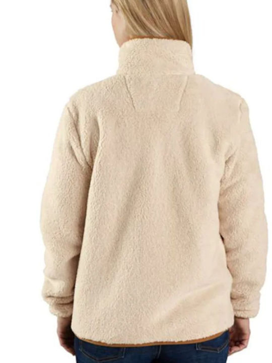 Carhartt De iarnă Femeie Fleece Bluză Mânecă lungă Oat Milk