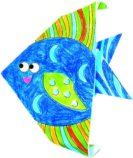 Origami Fridolin Coloring Fish