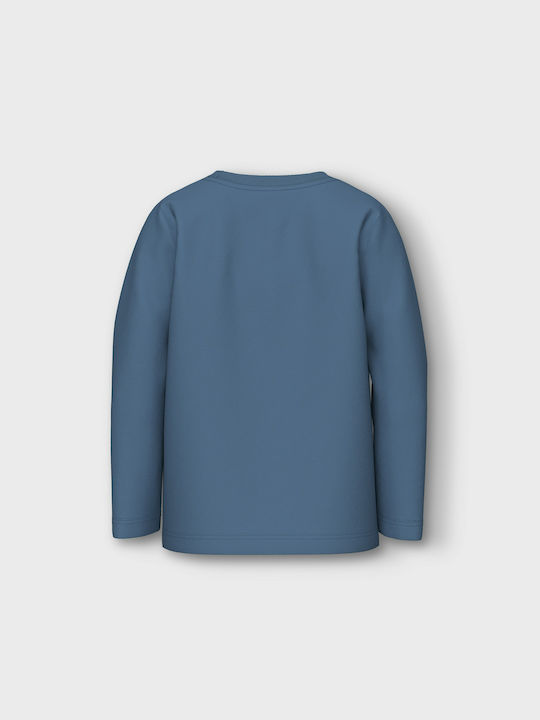 Kids' Shirt Long Sleeve BlueHappy Dog Blue