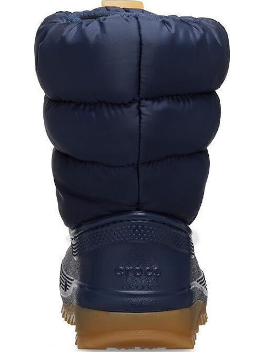 Classic Neo Puff Kids Snow Boots Navy Blue