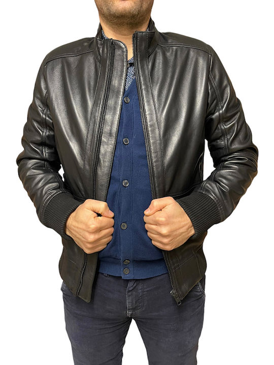 4503 Leather Jacket Biker Black