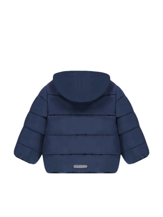 Kinder Freizeitjacke Beidseitig mit Kapuze Blue