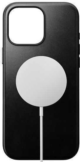 Nomad Modern Horween Umschlag Rückseite Leder 0.75mm Schwarz (iPhone 17 Pro Max / iPhone 17 Pro / iPhone 16 Pro Max)