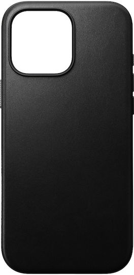 Nomad Modern Umschlag Rückseite Leder 1.9mm Schwarz (iPhone 17 Pro Max / iPhone 17 Pro / iPhone 16 Pro Max)