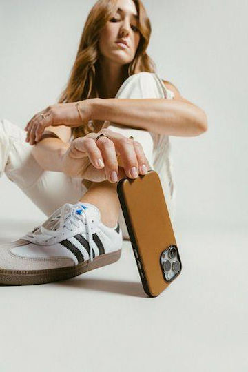 Nomad Modern 360 Full Cover Δερμάτινο 1.15mm με Λουράκι Καφέ (iPhone 16 Pro Max)