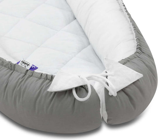 Jukki Baby Nest Pillow White Grey 55x100cm