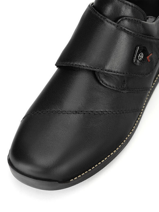 Leather Women's Ankle Boots Platform Black