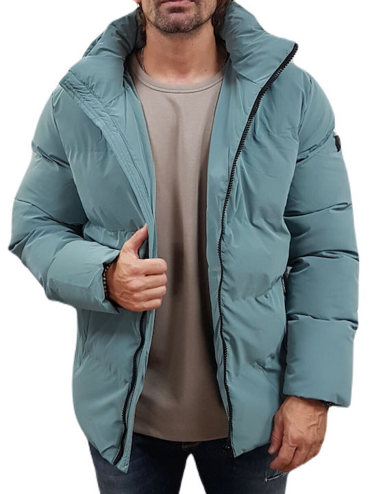 Biston Herren Jacke Lässig Mint, Petrol