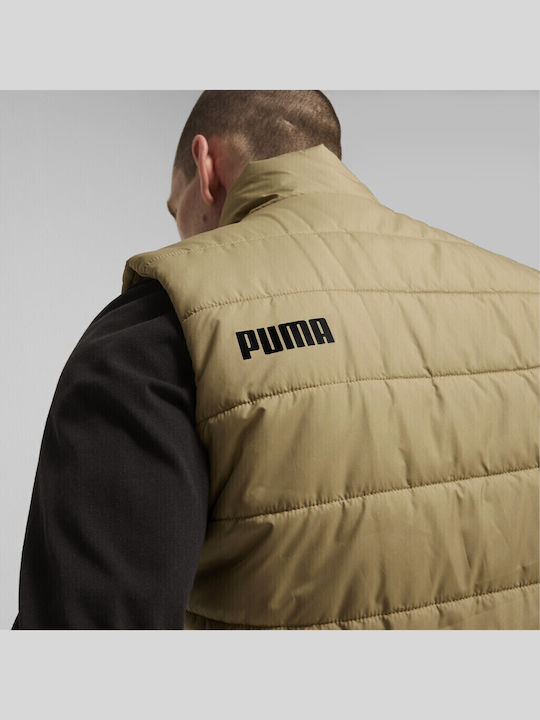 Sleeveless Jacket Puffer Beige