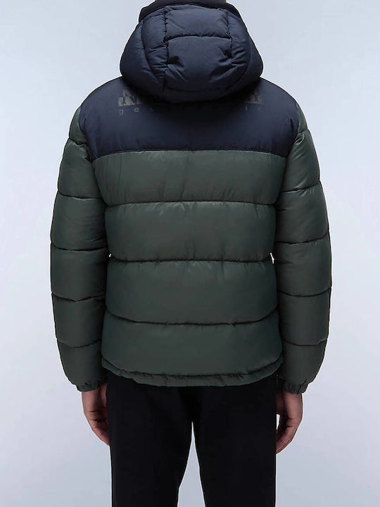 Napapijri A-hornelen Herren Jacke Puffer Dark Olive Green