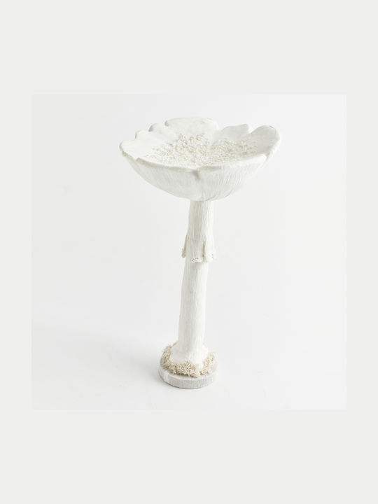 White Mushroom White Trunk 25x25x42cm