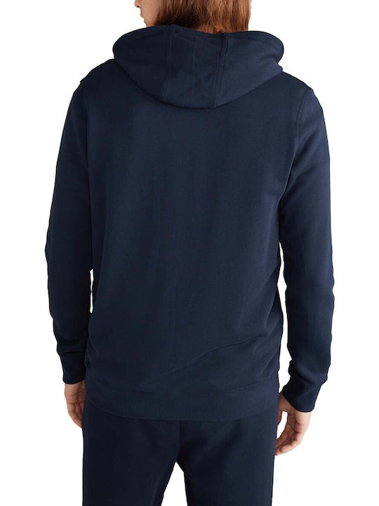 Joop! Men's Sweatshirt Jacket with Hood and Pockets Blue