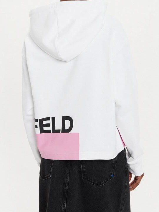 Karl Lagerfeld Women's Hooded Sweatshirt White