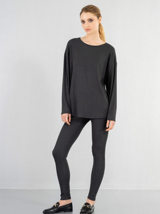 Philosophy Wear Women's Long Sweatshirt BLACK