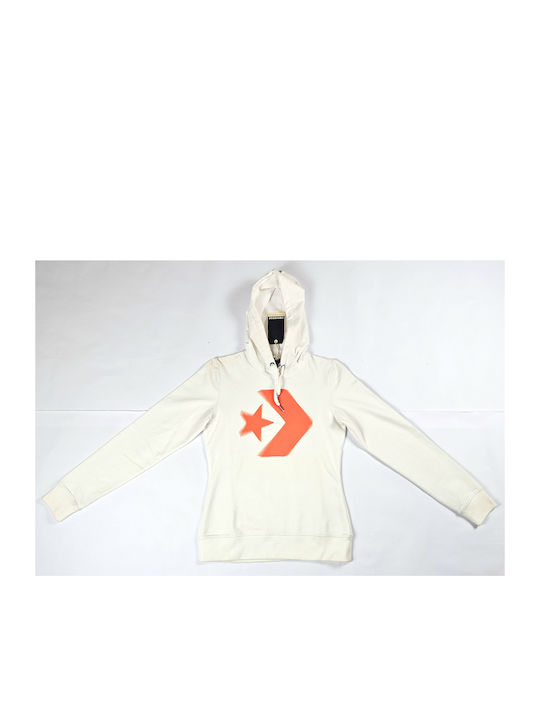 Converse Chevron Women's Hooded Sweatshirt White/Orange