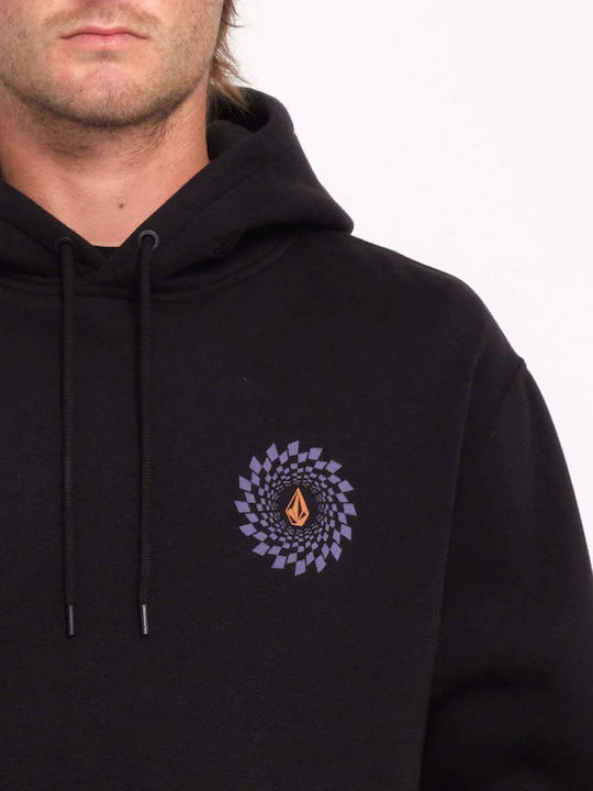 Volcom Sweatshirt Fleece with Hood Black