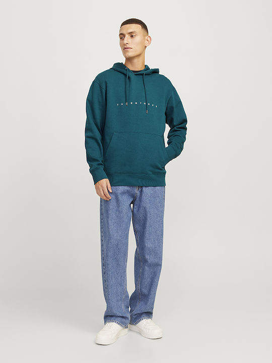 Jack & Jones Men's Sweatshirt with Hood GREEN