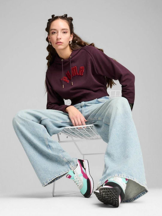 Classics Γυναικείο Φούτερ με Κουκούλα Midnight Plum