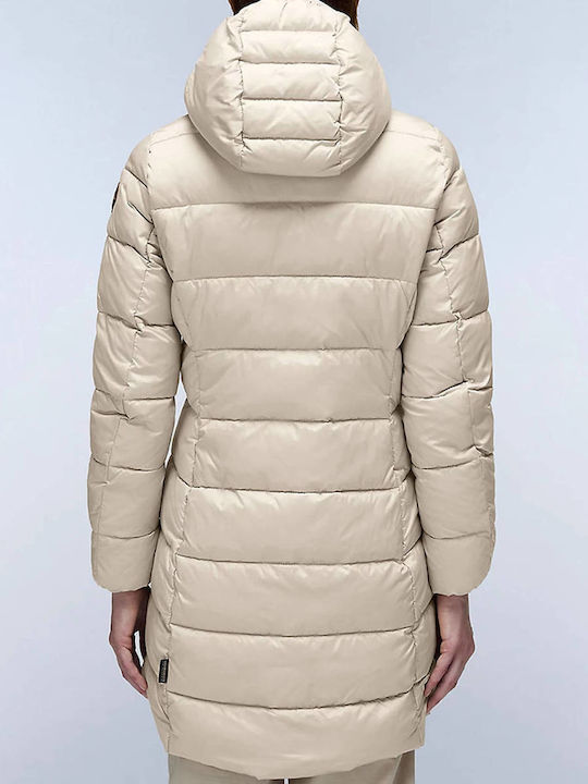 Napapijri Aerons Rise Kurz Damen Puffer Jacke für Winter Biege