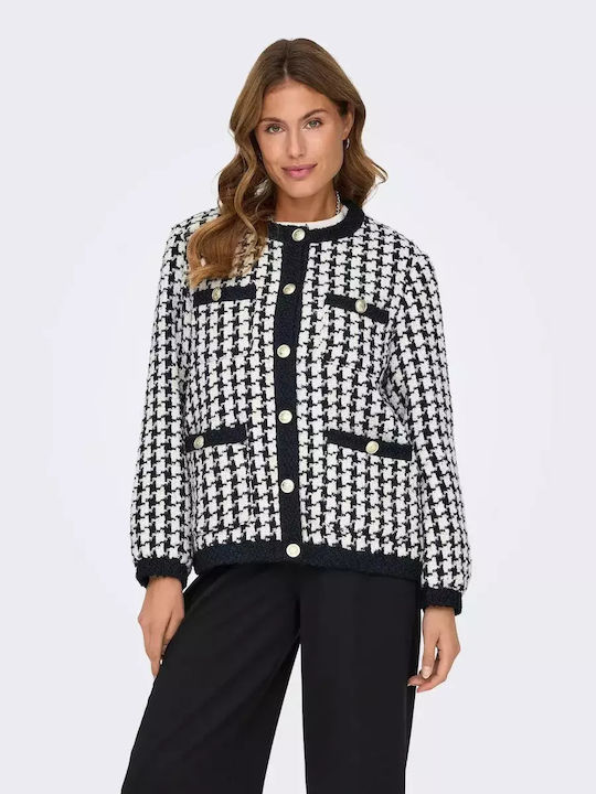 Only Women's Short Lifestyle Jacket for Winter BLACK