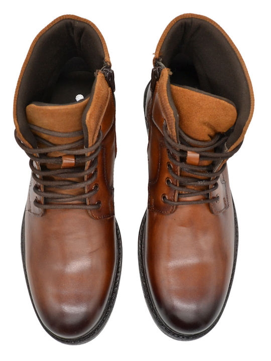 Hawkins Premium Men's Leather Boots Tabac Brown