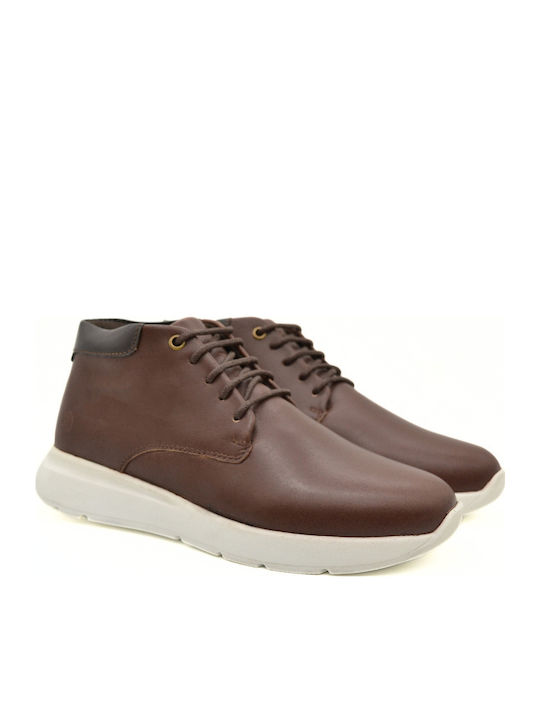 Leather Brown Men's Boots