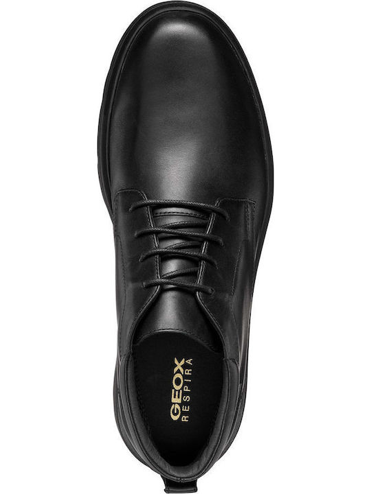 U Spherica Ec1 B Abx Leather Anatomical Waterproof Chukka Boots Black
